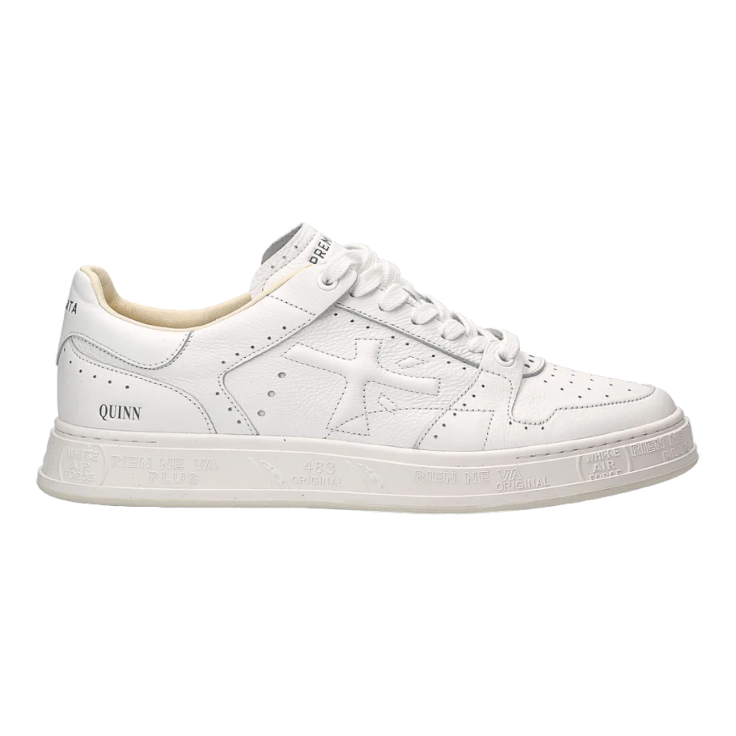 スニーカー PREMIATA Men Sneakers NOUS VAR 7228 White Premiata Quinn Low Sneakers Leather White QUINN-5998