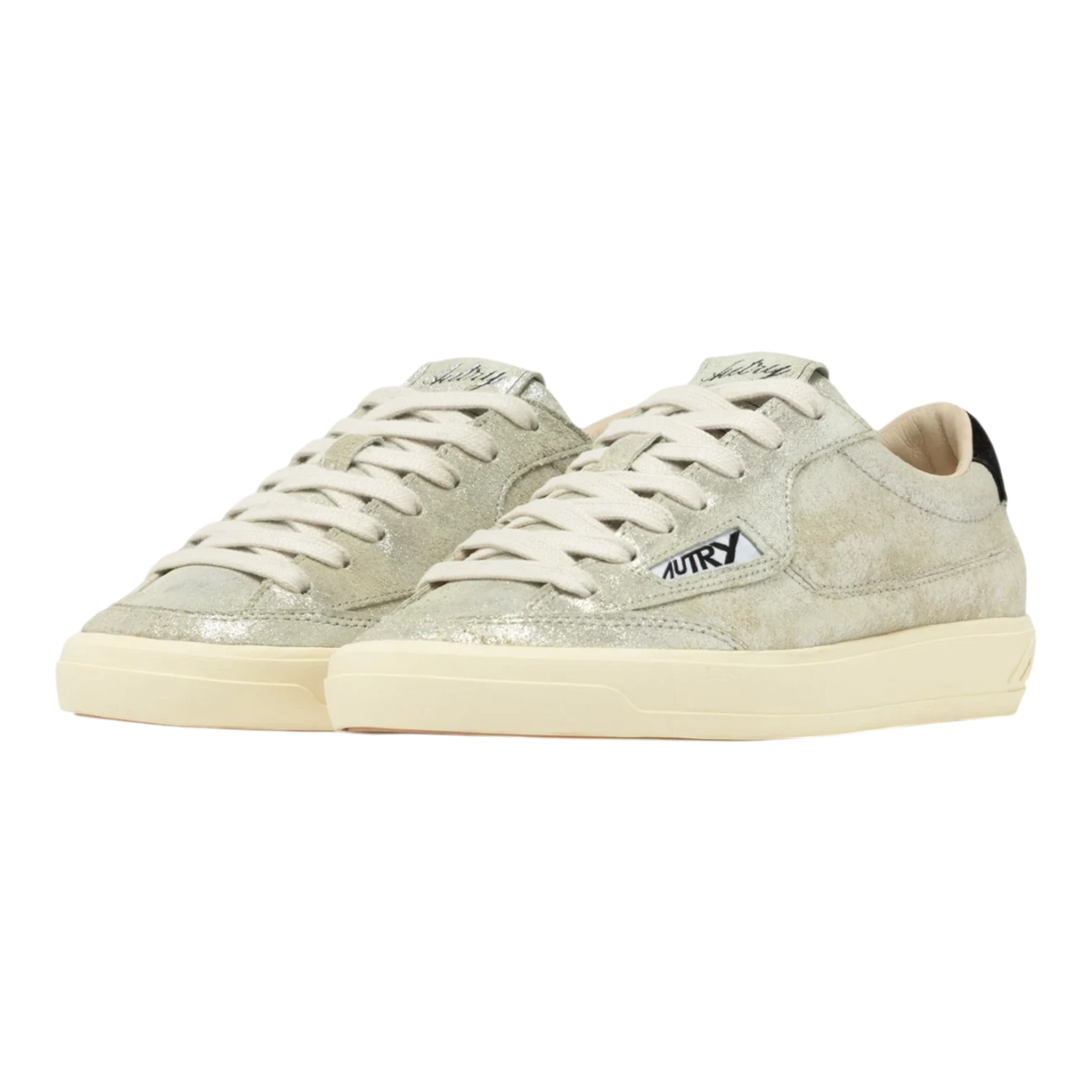 AUTRY ウインドブレーカー Autry Windscape Low Sneakers Silver & Black Laminated SCLW-ZE01