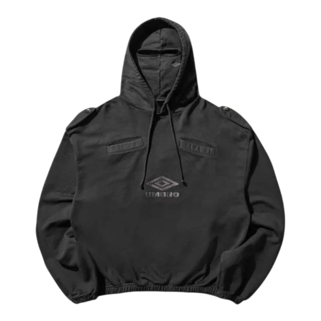 Umbro Medal Mask Hoodie Strong Wash Black Women UBMW0521FA339