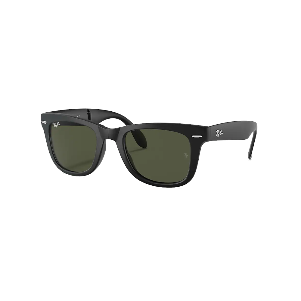 Ray ban folding wayfarer matte black discount