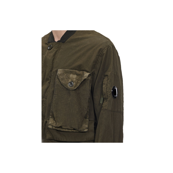 C.P. Company Outerwear Short Jacket Ivy Green Men 14CMOW219A006233G-68