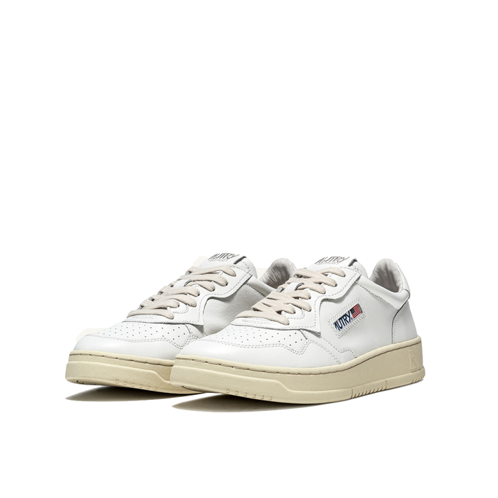 Autry Medalist Low Sneakers Leather White Men AULM-LL15