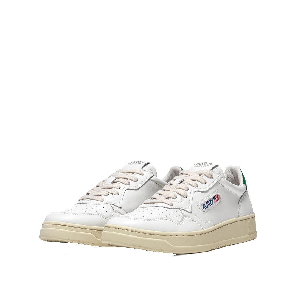 スニーカー Autry Sneaker Ll20 Autry Medalist Low Sneakers Leather White/Green Men AULM-LL20