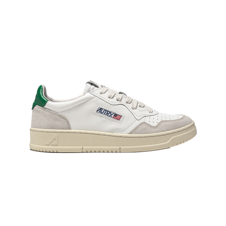 ★送料無料★AUTRY MENS MEDALIST LOW SNEAKERS AULM LL05 Autry Medalist Low Sneakers In White And Black Leather With