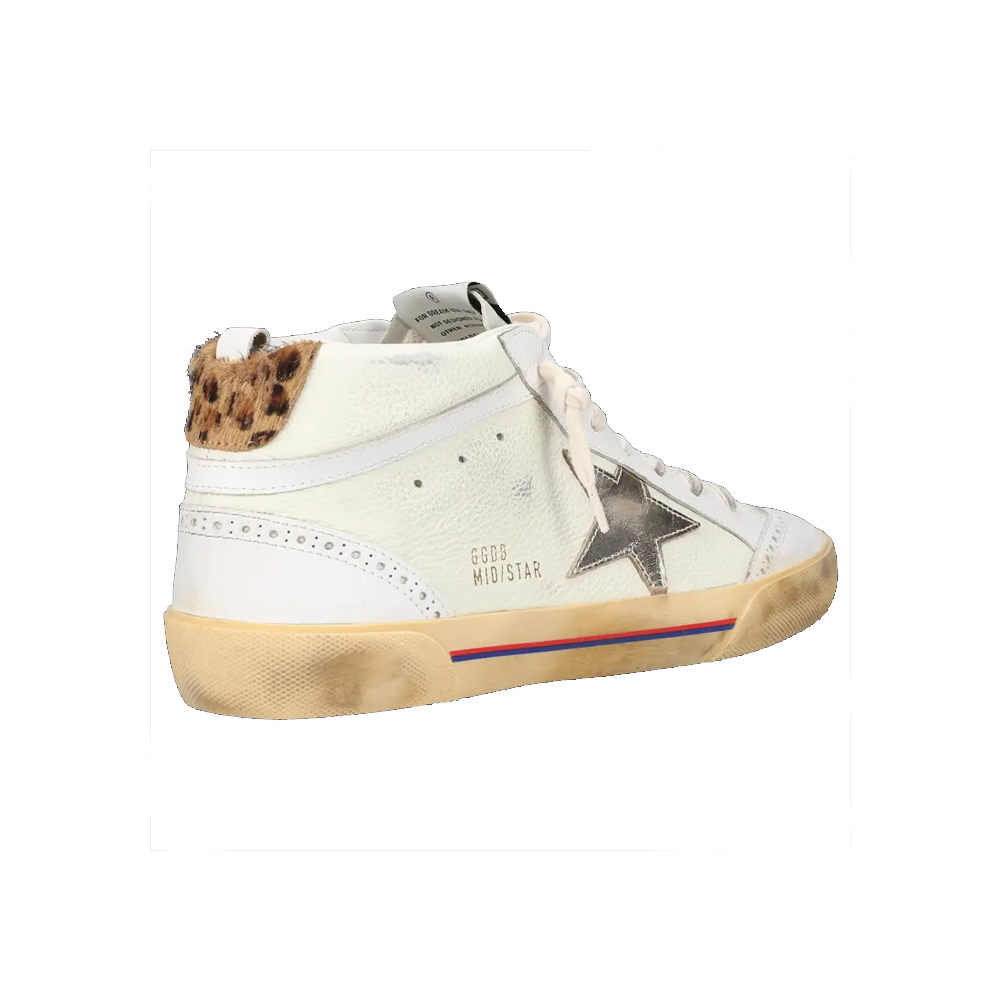 Golden goose mid star leopard clearance