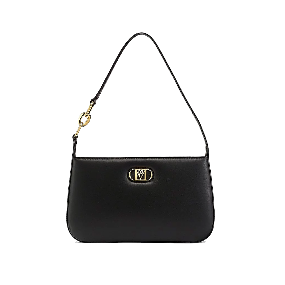 MCM Mode Travia Shoulder Bag in Lamb Nappa Leather Black MWSCALD01BK00